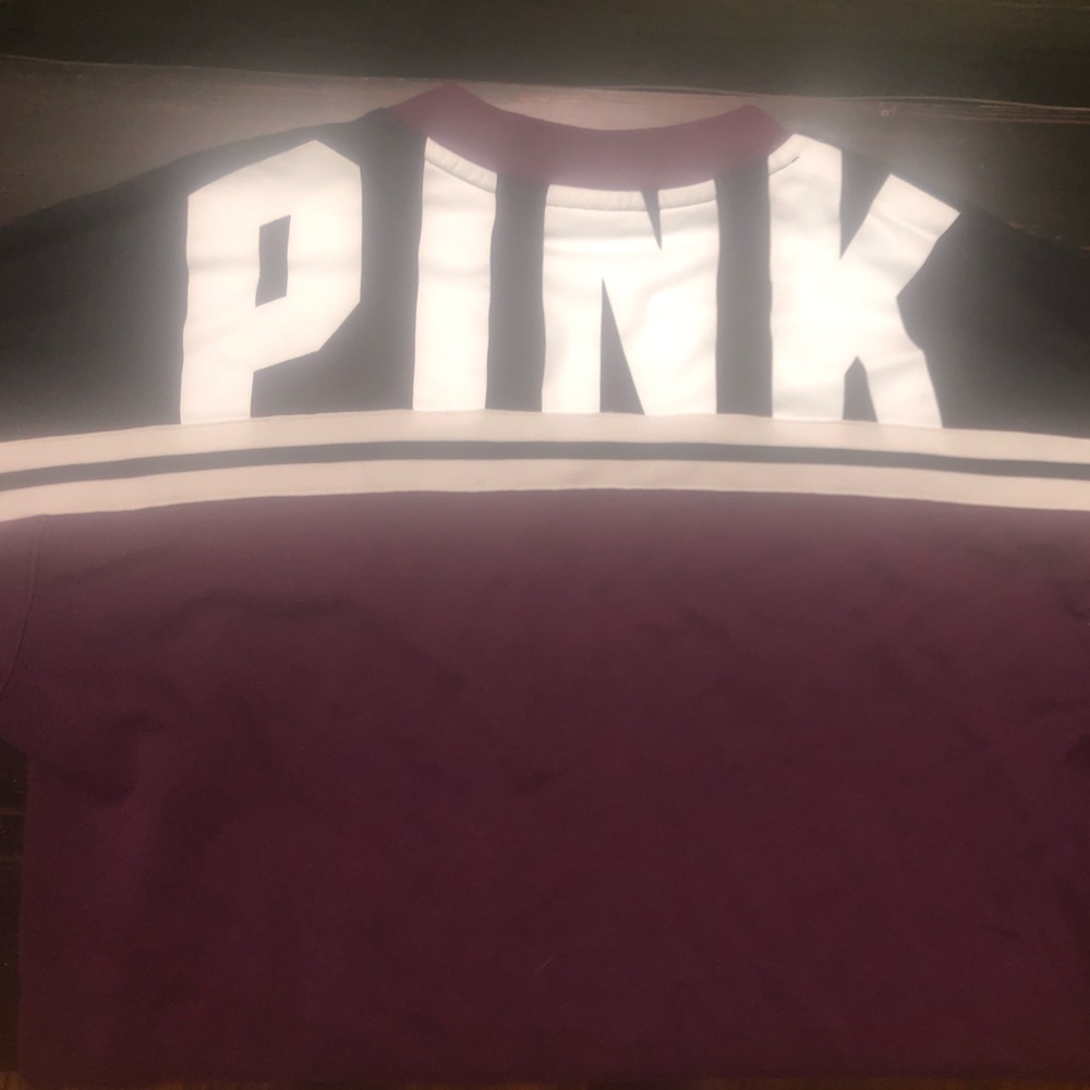 PINK maroon sweatshirt size L